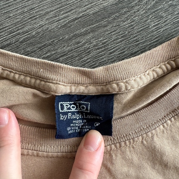 Polo Ralph Lauren Men’s Classic Tee – Beige/Tan – Size S - Picture 3 of 5